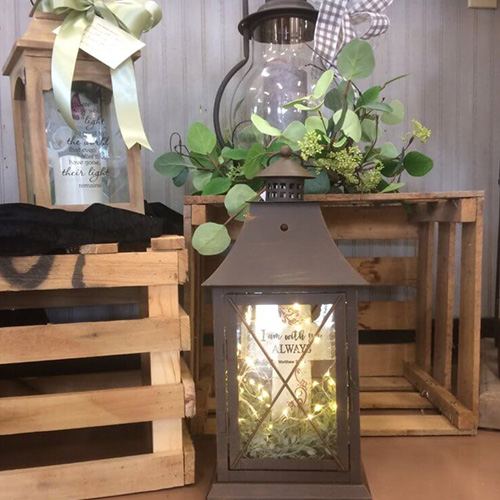 image of memorial lanterns