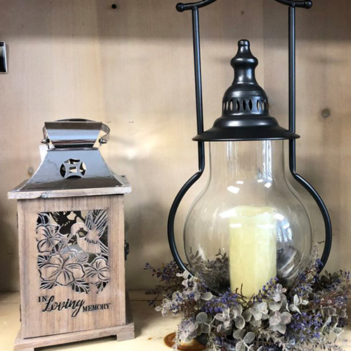 image of memorial lantern